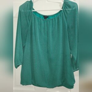 Ann Taylor Chic Teal Women's Blouse